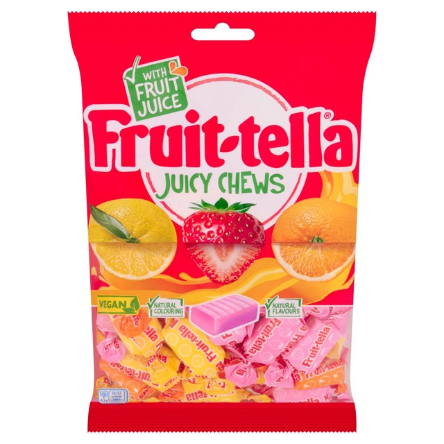 Fruittella chewy sweets assorted strawberry, orange and lemon flavours 300g - British product
