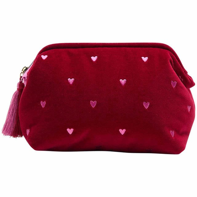 M&S Valentines Heart Bag cosmetics bag in cherry red, imported from the UK