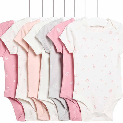 Lot de 7 bodys floraux M&S M&S, body bébé, 2-3 ans, rose - Acheter en ligne chez McGrocer