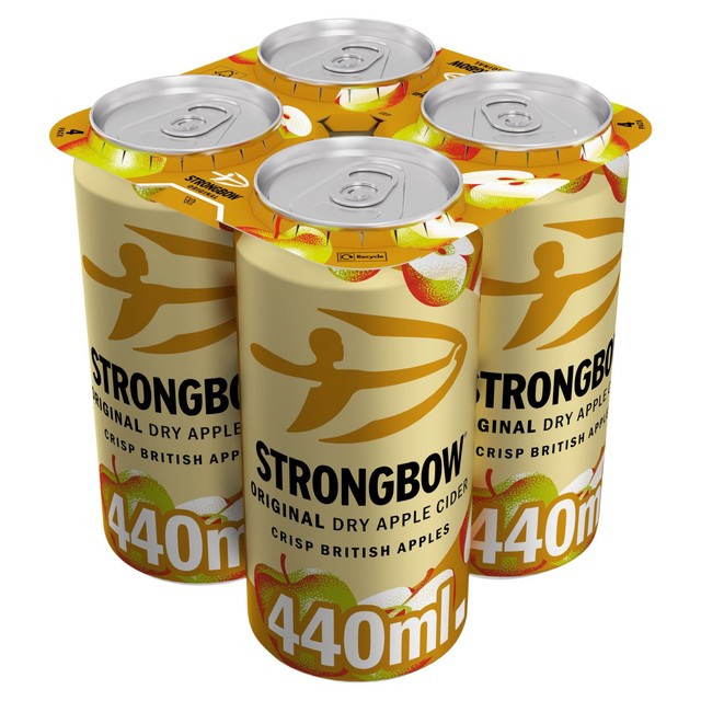 Strongbow Original Cider 4x440ml can pack (British brand)