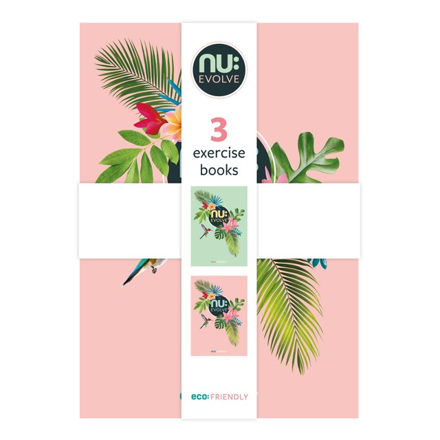 Nuco A5 stitched notebook 3 pack 200 pages, imported from the UK