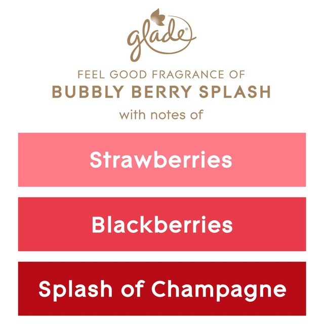Glade scented candle Bubbly Berry Splash 112g, UK version