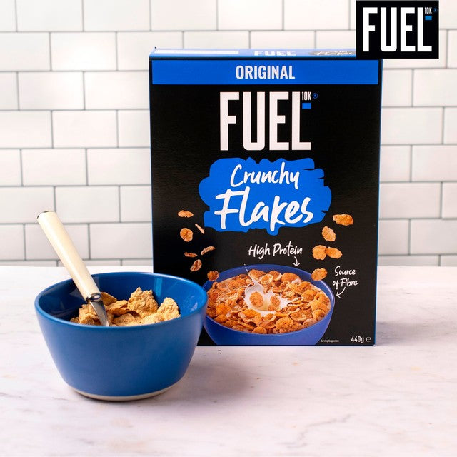 FUEL10K Original Crunchy Flakes high protein breakfast cereal 440g - British product
