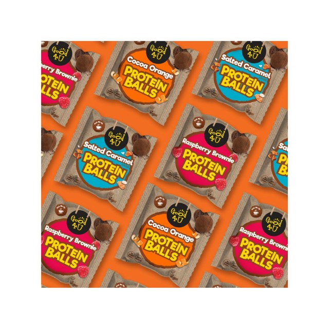 Good4U Protein Balls Cocoa Orange 3x40g multipack, UK version