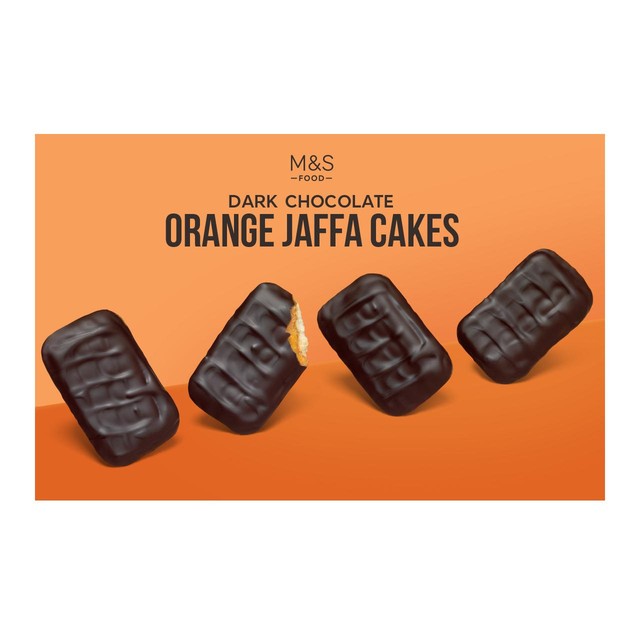 M&S Dark Chocolate Orange Jaffa Cakes 2x125g, imported from the UK