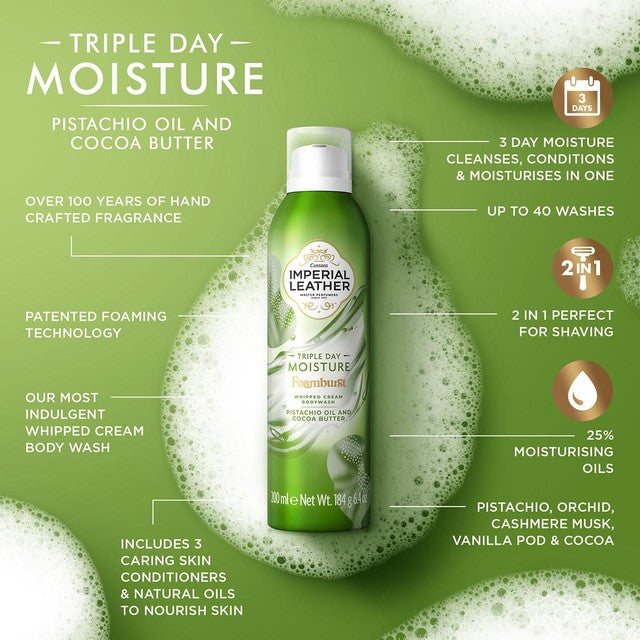 Imperial Leather Shower Gel Pistachio Oil & Cocoa Butter 200ml, UK version