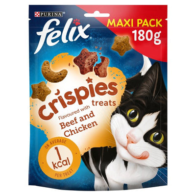 M&S Felix Crispies Chicken and Beef Cat Treats 180g- Buy online at McGrocer