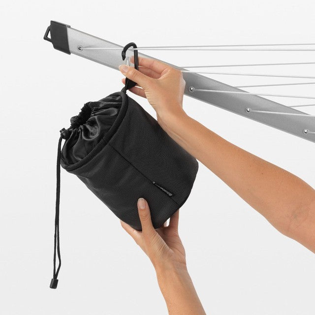 Brabantia black premium peg bag - British product
