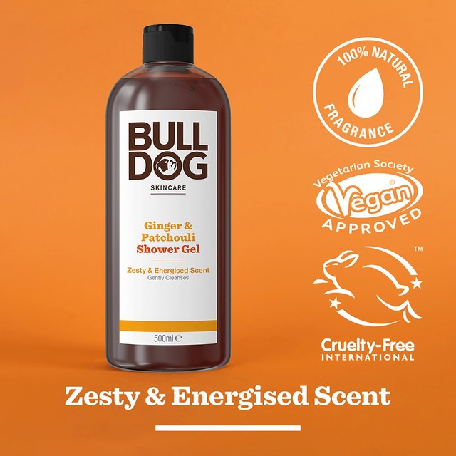 Bulldog Ginger Patchouli Shower Gel 500ml - British product