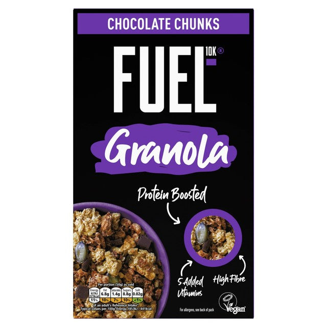 FUEL10K chocolate chunks protein granola 400g - British product