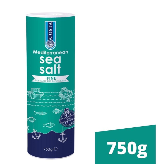 Costa Fine Sea Salt 750g cylinder - British product