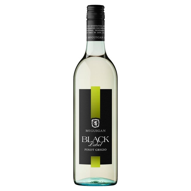 McGuigan Black Label Pinot Grigio white wine 75cl, imported from the UK