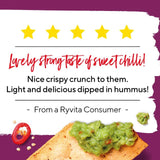 Ryvita Sweet Chilli flatbread crackers 125g, imported from the UK