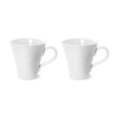 M&S Sophie Conran White Porcelain Coffee Mugs Set 350ml- Buy online at McGrocer