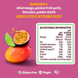 Urban Fruit dried mango and passionfruit with lime snack 85g - British product