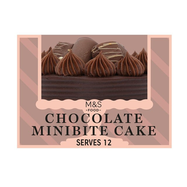 M&S Chocolate Mini Bite Cake 1kg, imported from the UK