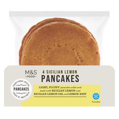 M&S Pancakes au babeurre et citron de Sicile, 4 x 70g