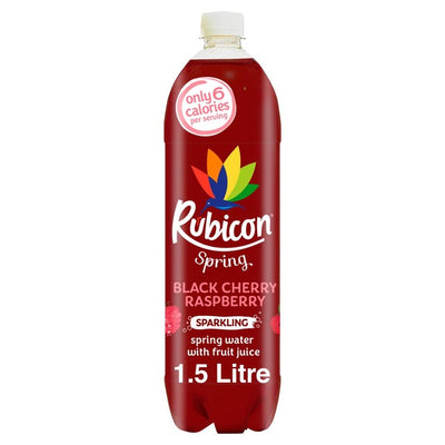 Rubicon Spring Black Cherry & Raspberry Sparkling Fruit Flavoured Spring Water 1.5L