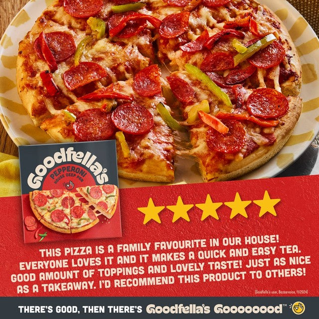 Birds Eye pepperoni pizza 421g, UK version