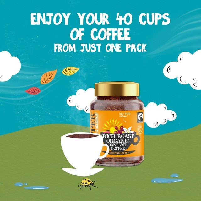 Clipper rich roast instant coffee 100g - British product