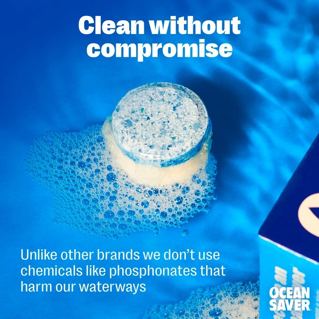 OceanSaver Plastic Free Dishwasher Tablets 30 Pack, imported from the UK