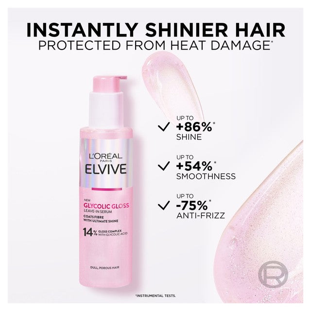 L'Oreal Elvive glycolic gloss hair serum 150ml, UK version