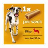 Pedigree Jumbone dog chew treats beef poultry 180g, imported from the UK