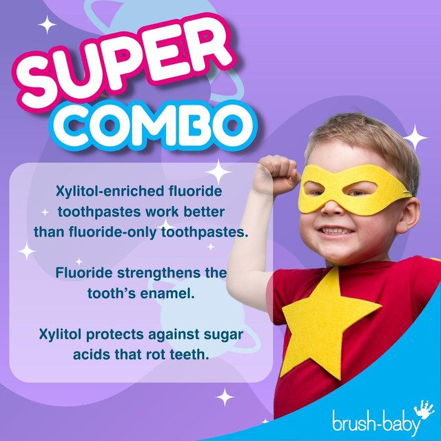 Brush-Baby kids natural blueberry flavoured rocket toothpaste 50ml - British product