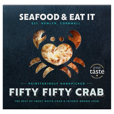 Seafood & Eat it Hand gepflückte Fifty Fifty Krabbe