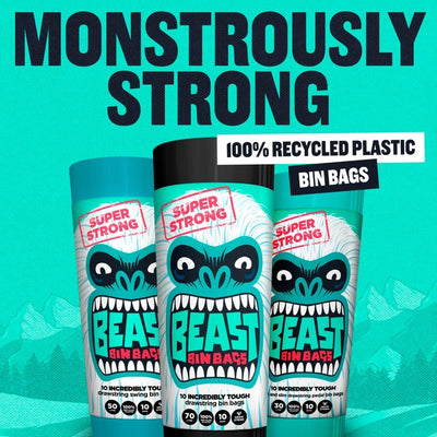Beast Pedal Bin Bags Drawstring 30 Litres