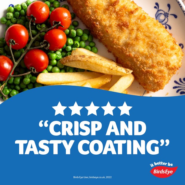 Birds Eye breaded cod fillets 400g - British product