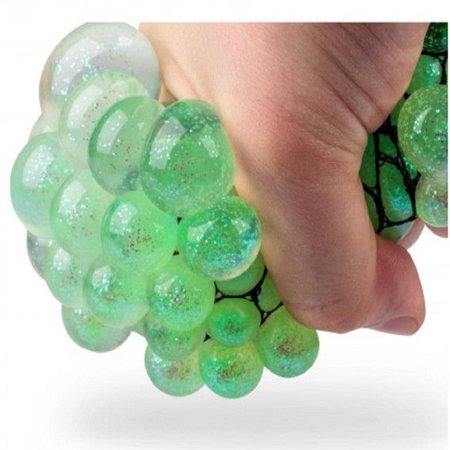 Tobar glitter squishy mesh ball assorted colors 7cm - British product