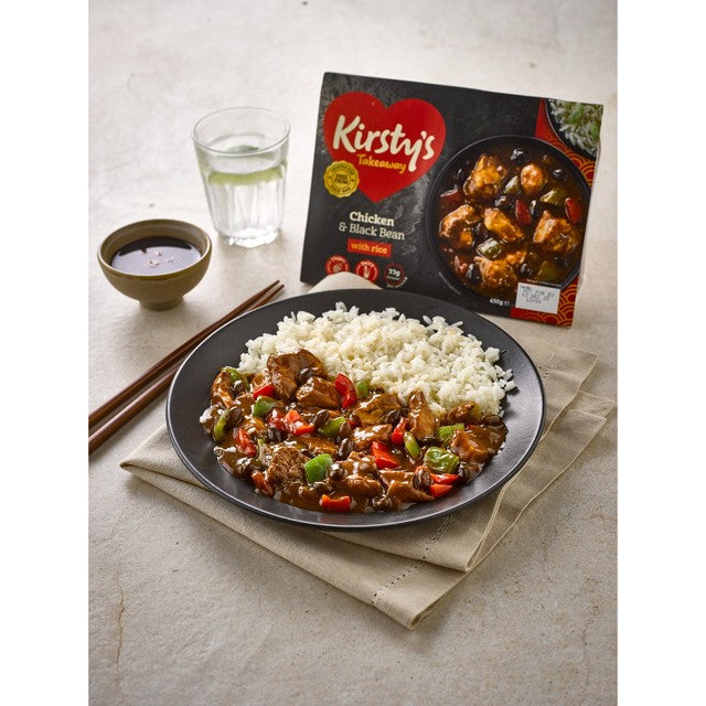 Kirstys Chicken in Black Bean Sauce ready meal 450g, UK version