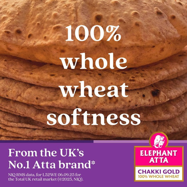 Elephant Atta Chakki Gold chapatti flour 1.5kg - British product
