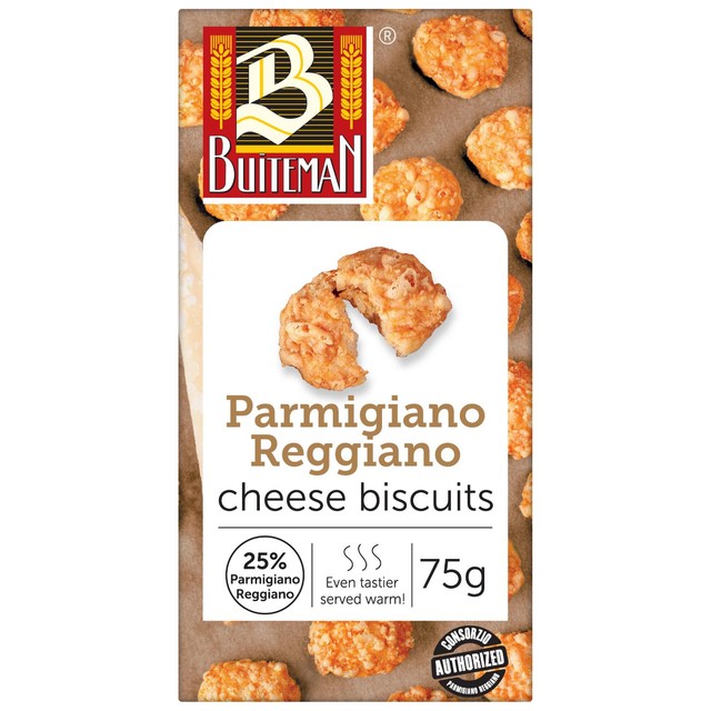 Buiteman Parmigiano Reggiano cheese biscuits, UK version