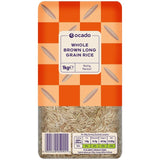 Ocado brown long grain rice 1kg, imported from the UK