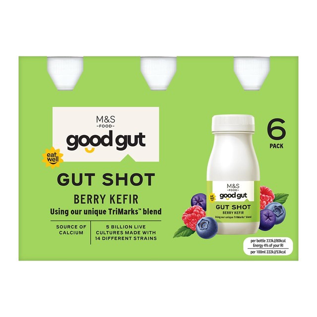 M&S berry kefir gut shot multipack (British brand)