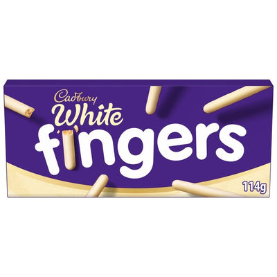 M&S Cadbury Dairy Milk Fingers White Chocolate Biscuits 114g- Buy online at McGrocer