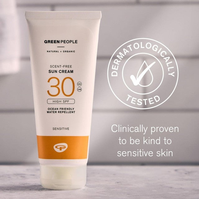 Green People SPF 30 Sun Cream Scent Free 200ml, UK version