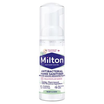 M&S Milton Antibacterial Hand Sanitiser Foam 50ml- Buy online at McGrocer