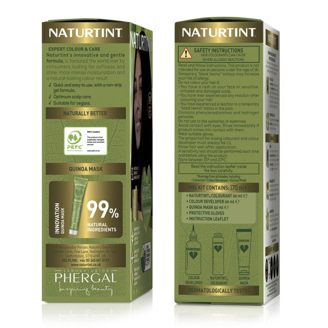 Naturtint Permanent Hair Colour Gel 2N Brown-Black, imported from the UK