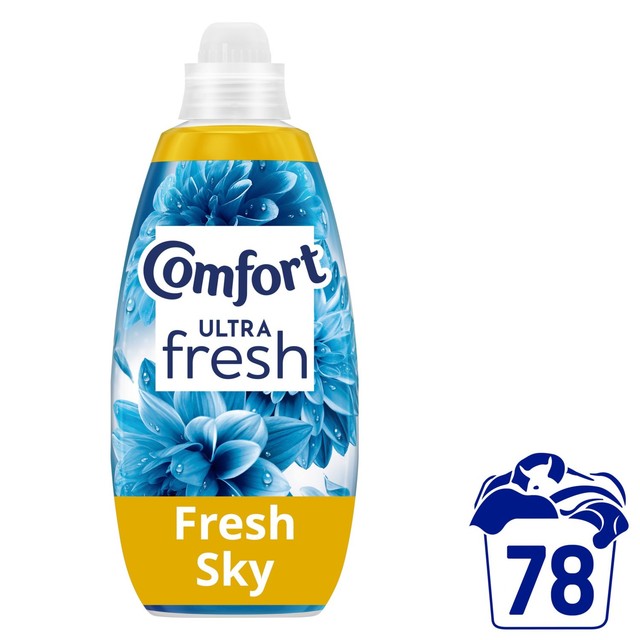 Comfort Fresh Sky fabric conditioner 78 washes - British product