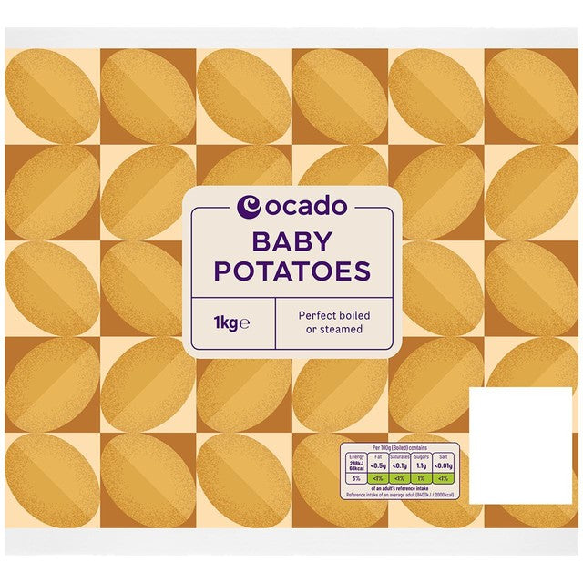 Ocado baby potatoes 1kg, imported from the UK