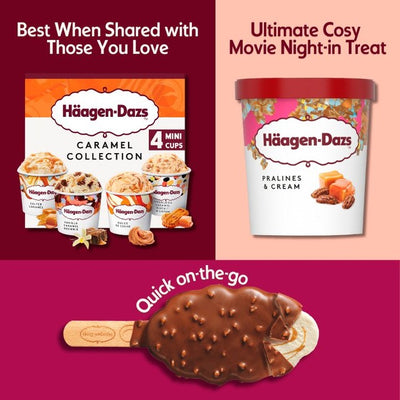 آيس كريم M&S Häagen-Dazs Pralines & Cream 460 مل - اشترِ عبر الإنترنت من McGrocer