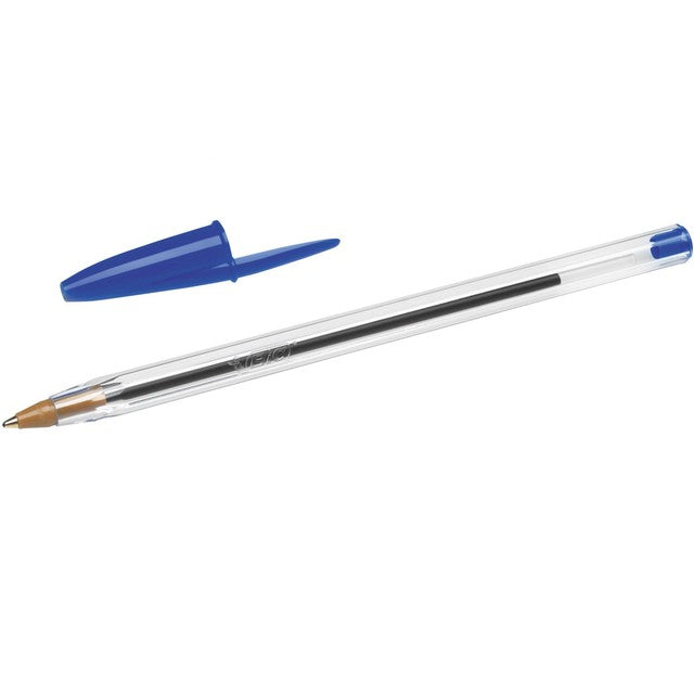 BIC Cristal ballpoint pens blue box of 10 - British product