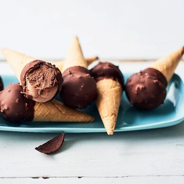 Picard mini chocolate ice cream cones 10 pack, imported from the UK