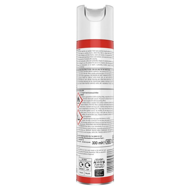 Raid insect killer spray 300ml, imported from the UK