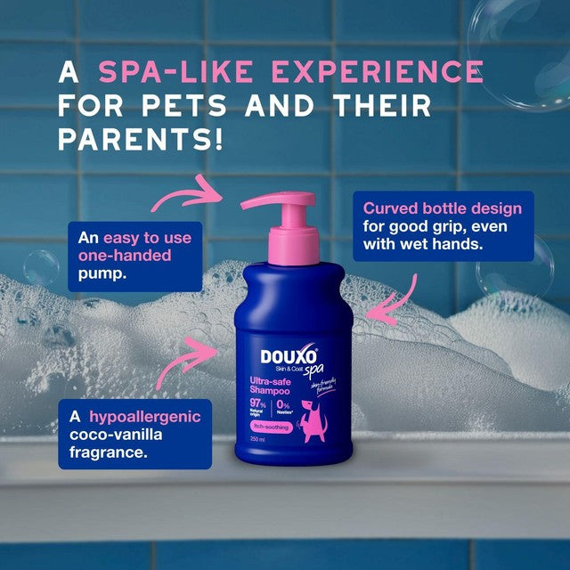 Douxo Spa Ultra-Safe soothing dog shampoo 250ml, UK version