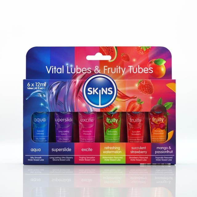 Skins lubricant sampler Vital and Fruity 12ml - British product