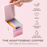 London Nootropics adaptogenic coffee selection box Flow, Zen and Mojo 12 sachets, UK version